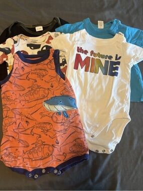 Baby Boy Clothing Bundle Lot 6–12 Months / 12M – tops, sets, swim, pj, onesies